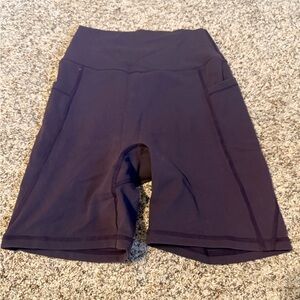 Buffbunny Collection 7 Deadly Sins Kara Corey Rosa Pocket Shorts 6” Purple,small